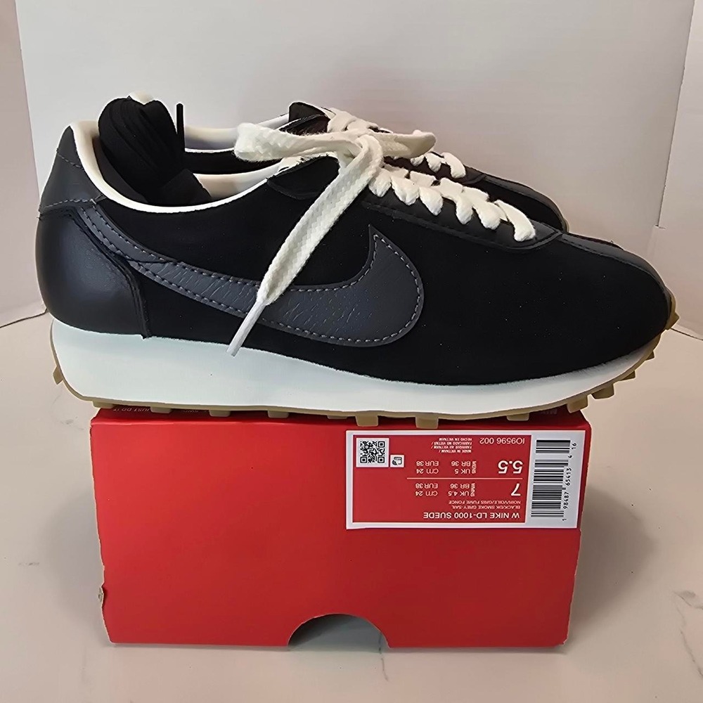 Nike LD-1000 Suede Women's Shoes Black/ Sail Gum Light/Brown Dark. Smoke/Gray- 7